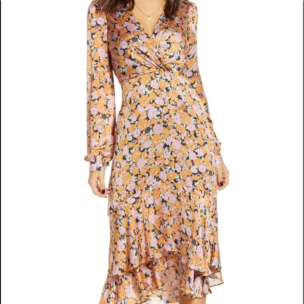 Floral ruffle dress
